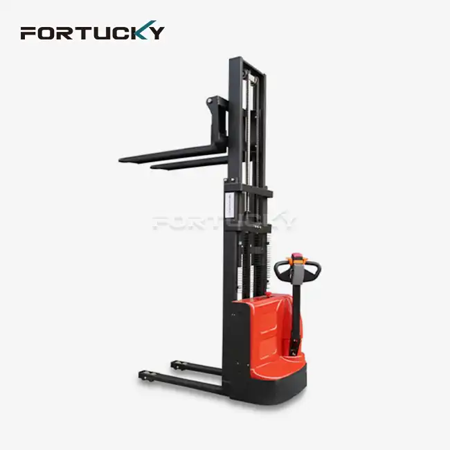 What safety features are critical for a high-load electric stacker?